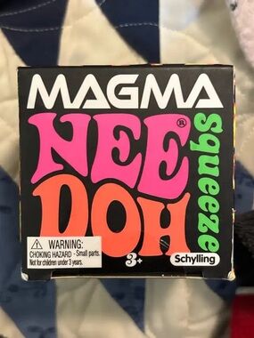 Schylling Magma NeeDoh Squeeze Toy Packaging - blue /light up